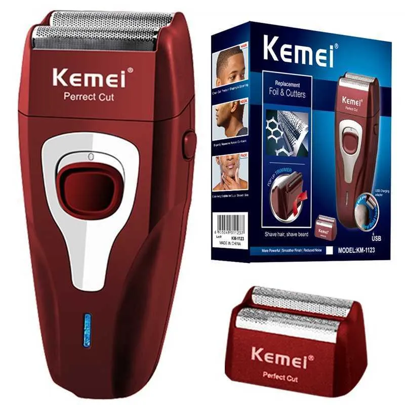 Оригинал Kemei Finishing Fades мощная аккумуляторная электрическая бритва волос борода электрическая бритва лысый голова бритье для мужчин p0817
