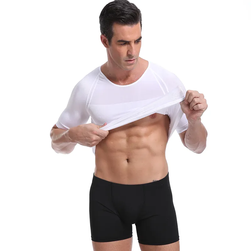 Classix mens corpo toning t-shirt emagrecimento shaper shaper corretivo postura de controle de barriga de compressão homem modelar roupa interior espartilho