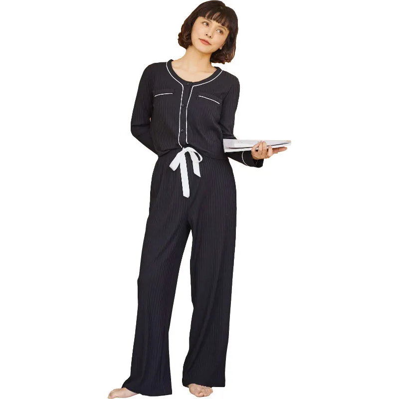 Moda damski garnitur okrągły szyja Scarigan + Suspender Dzianiny Dorywczo Spodnie z szerokim nogami Trzyczęściowy 210520