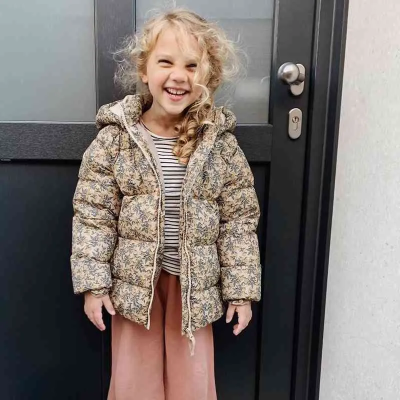Baby Girls Parka Veste légère KS Marque Sweats à capuche Coton Manteau d'hiver Enfants Automne Enfant Garçons Chaud Vêtements d'extérieur 211203
