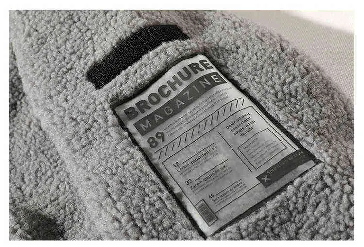 Mężczyźni Harajuku Kurtka Męskie Winter Polar Wiatrówki Hip Hop Japoński Streetwear Męski Koreański Styl Szary Kurtki Męskie 4XL 211103