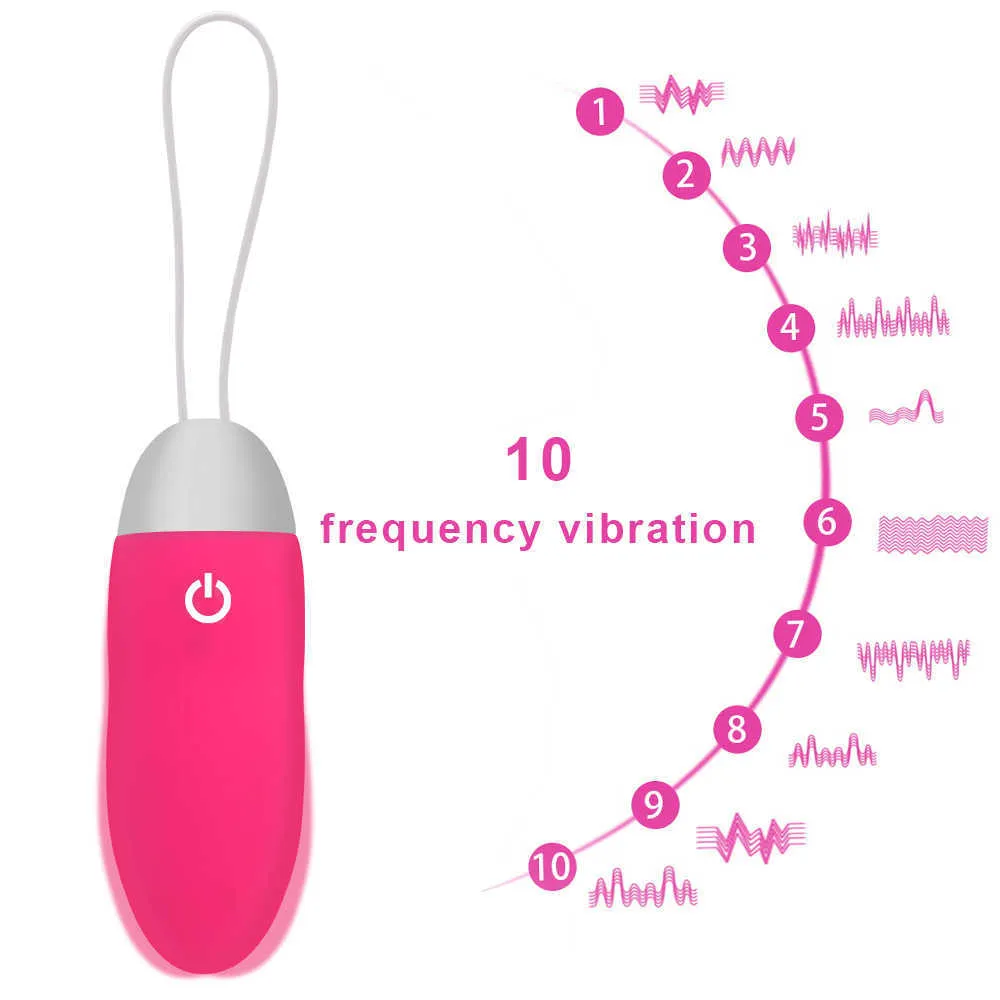 Masażer analny pochwy pochwy kulki wibrujące jaja G Spot Clitoris Stymulacja 10 Sex Zabawki dla kobiet P0818