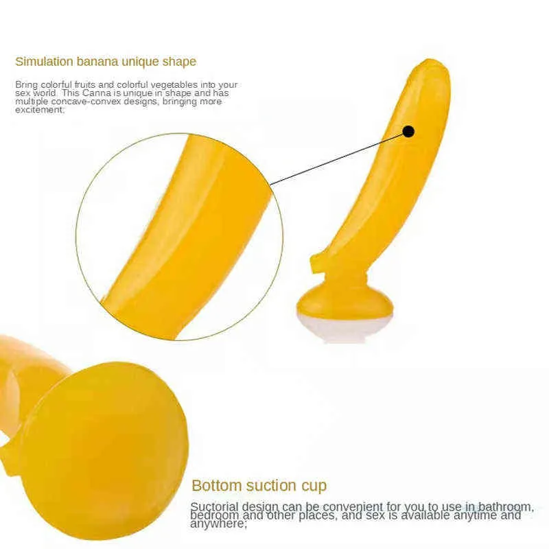 NXY-dildo's Grote dildo Kunstmatige penisgelei Realistische komkommer-banaanmaïs2805112