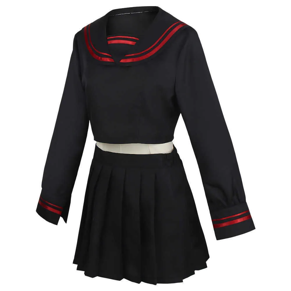 Anime Tokyo Revengers Shiba Yuzuha Marin Uniforme Scolaire Filles Jupe Costume Cosplay Costume Femmes Robe Noir Y0913