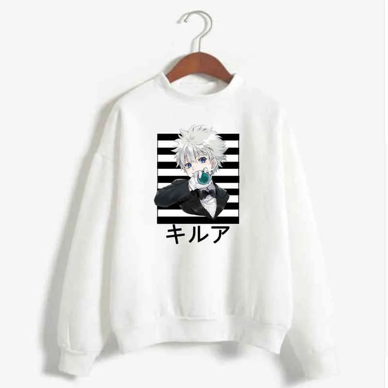 Hoodie Sweatshirt Hunter X Hunter Killua Zoldyck Print Cosplay Costume Anime Women/Men Top H1227