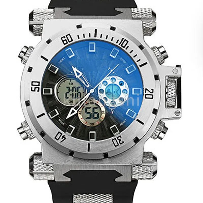 Klasyczny luksusowy zegarek elektroniczny wielofunkcyjny Wodoodporny na rękopis na rękę podwójny ruch kalendarz sportowy 271L