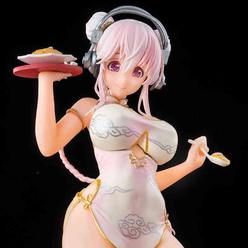 Serie di ristoranti di figura Anmie da 18 cm Super China Dress Ver.Figura anime sexy Super O vestito mandarino PVC Action Figure Toys H11249343060