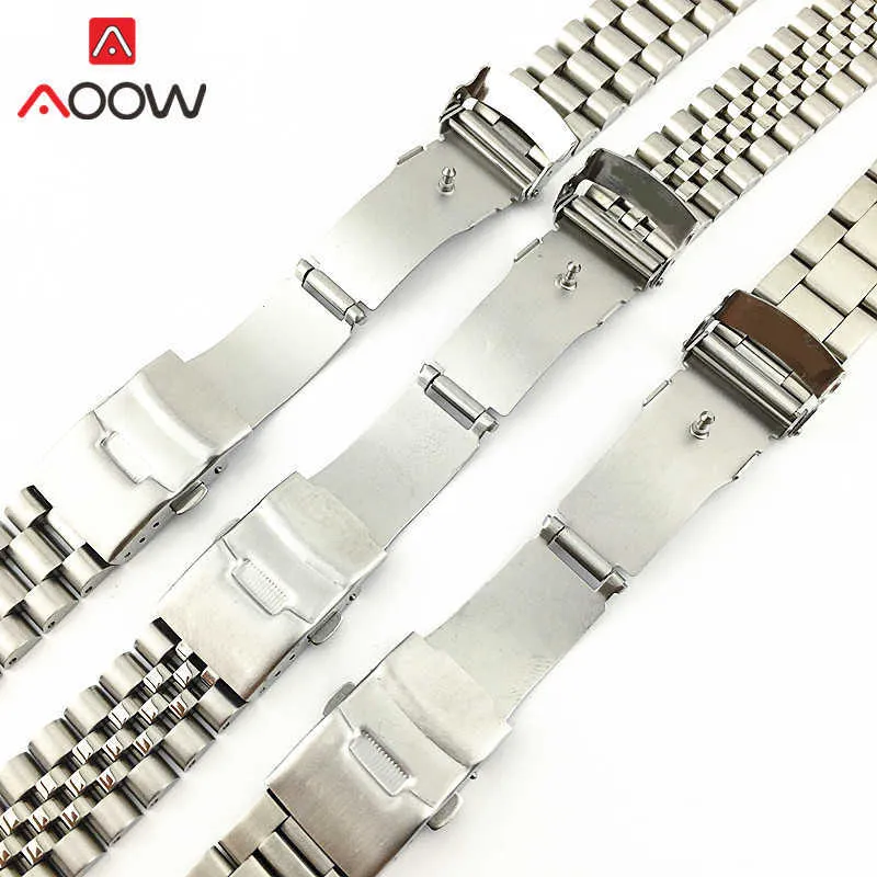 Stainless Steel Band Strap 20mm 22mm Seamless Folding Buckle Diving Men Sport Replacement Bracelet Watch Accessories for Seiko H09319E