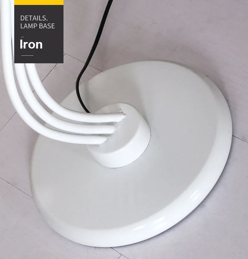 LED LED FLOOR LAMP ACRYLIL IRO 3 ألوان زاوية قابلة للضوء ضوء المنزل غرفة المعيش