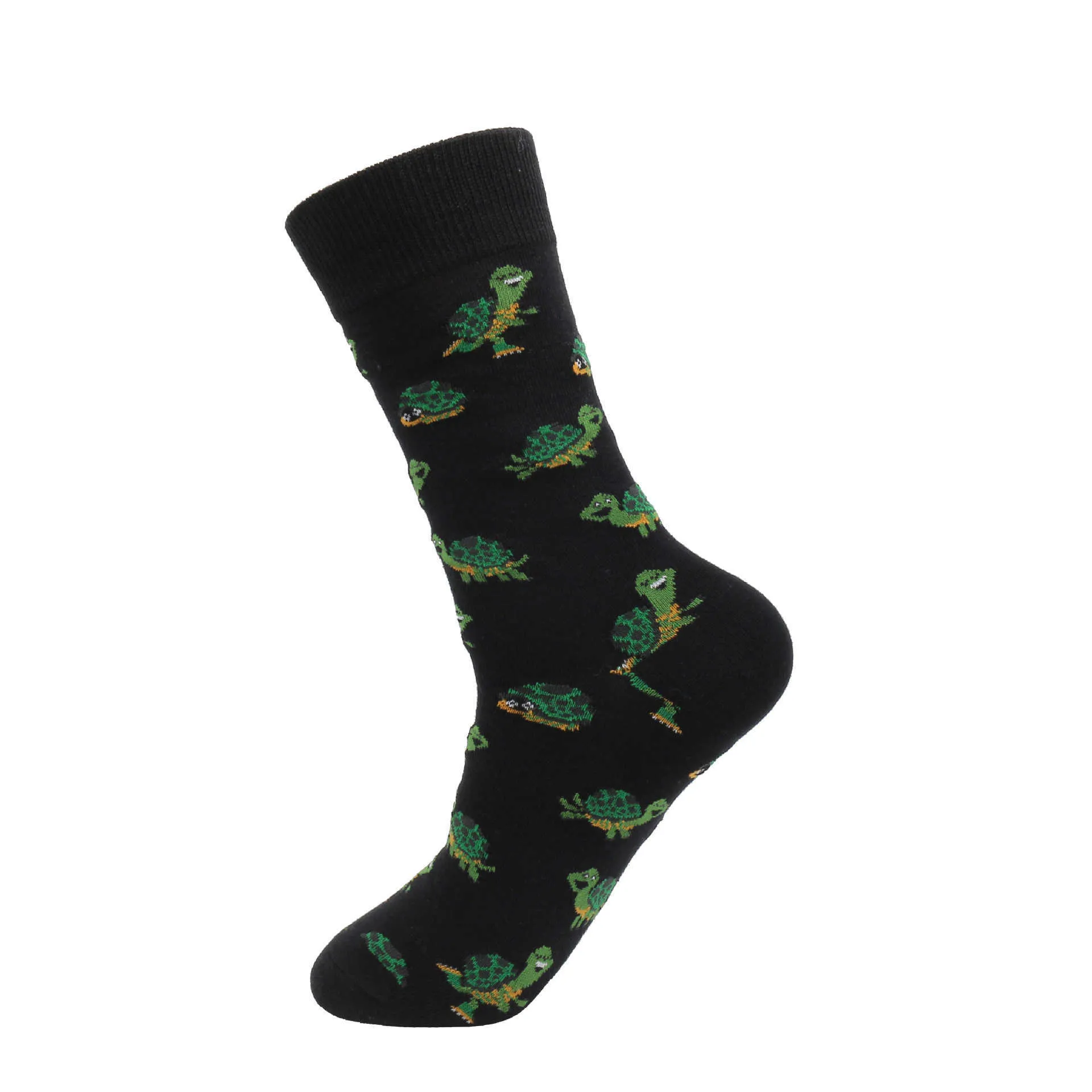 Peonfly haute qualité coton avion requin bière banane tigre dinosaure Pizza chien motif Hip Hop amusant heureux hommes chaussettes X0710