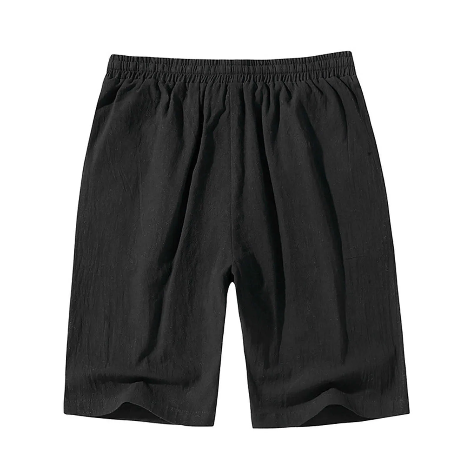 Ishowtienda sommar män mode casual tie-färgämne solid löst ljus svett sport shorts pantaloner cortos de hombrre shorts män x0705