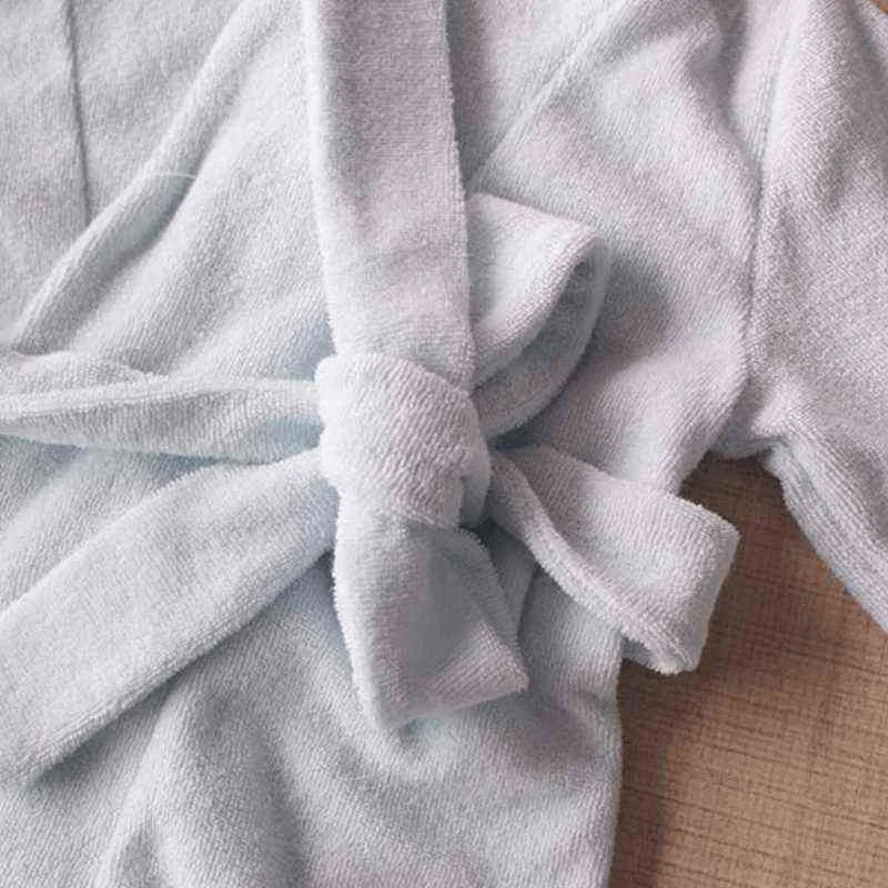 né bébé garçon fille robe ensemble 100% coton éponge éponge infantile peignoir à capuche peignoir avec couvre-chef maison costume 0-2Y 211130