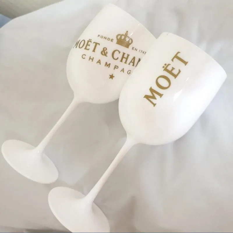 şarap partisi beyaz şampanya darbeleri kokteyl cam şampanya flütleri şarap fincan kaplama kaplama plastik bira cam viski bardaklar 210242y