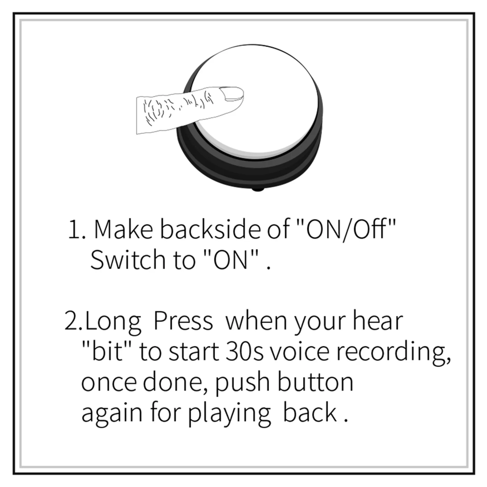 録音サウンドボタン小型サイズの子供向けの簡単なキャリーボイスインタラクティブなおもちゃ応答ボタンオレンジピンクブルーグリーンノイズメーカー311E