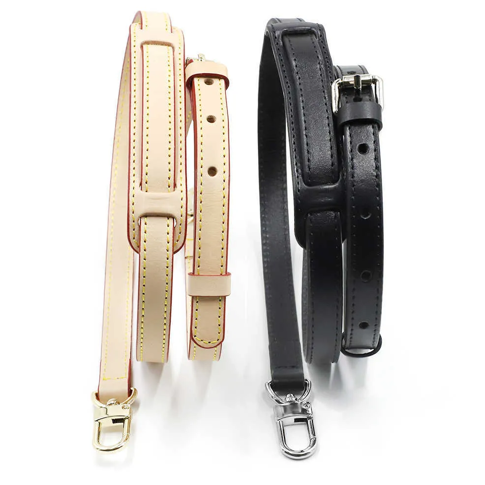 Verstellbarer Taschenriemen aus echtem Leder, schwarzer Schultergriff, Handtaschenriemen, Ersatz für Damentaschenzubehör, 1,5 cm Breite, 210901271o