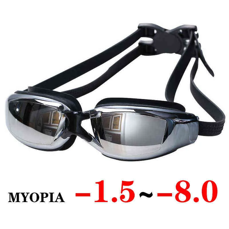 Männer Frauen Überzug Myopie Gläser Schwimmen Brille Wasserdicht Anti UV  Nebel Silikon Wasser Sport Optische Brillen Schwimmen Pool Kappe Hut  Y220428 Von 16,44 €