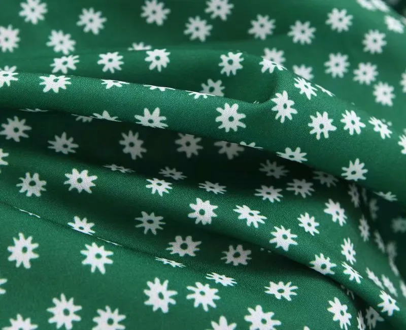 Été Femmes Vintage Casual robes festa champignon garniture dentelle fronde floral vert robe longue robe dame Plage maxi robes 210514