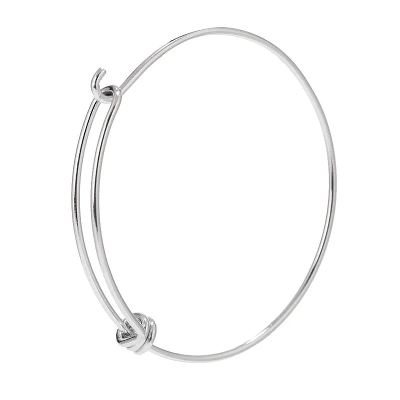 Pulseira Aço inoxidável Ajuste Ajuste Ajuste Pleiteira 58 63mm Para pulseiras de jóias DIY fazendo descobertas276h