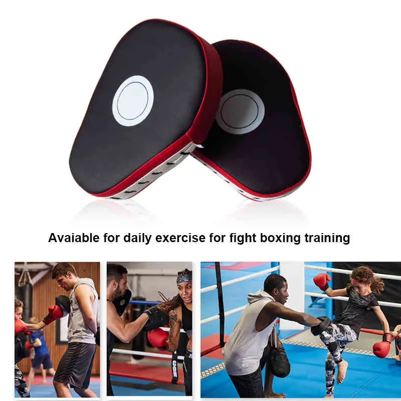 Zakrzywiona boks ręka Target Focus Punch Pad MMA Kick Torba Muay Thai Karate walki Sparing Training Mitts Zagęszczona Rękawiczka Home Gym Sport Dziurkowanie Kickboxing Torby Podkładki