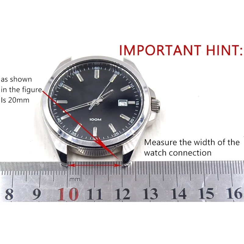 Bracelet de montre crocodile fait à la main, 21, 22MM, 20MM, en cuir, style rétro, pour Bracelet PAM, en métal, accessoires de ceinture de montre