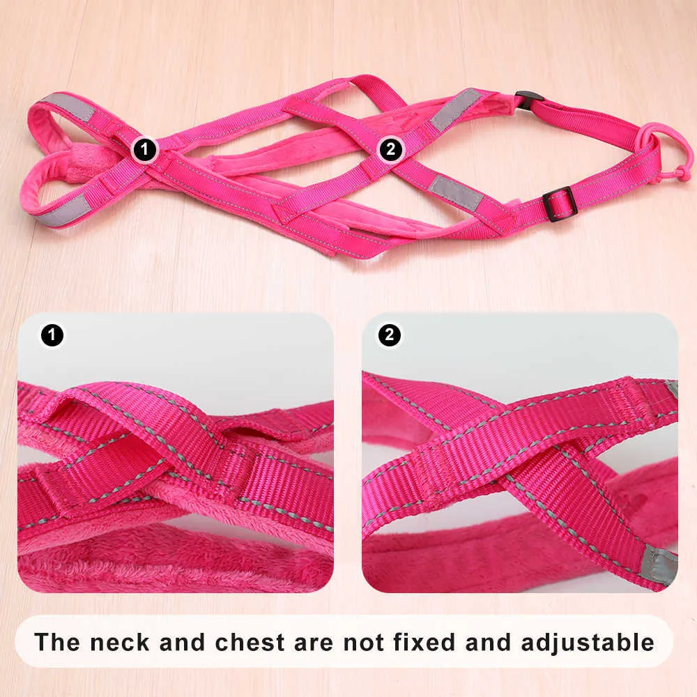 Dog Sled Harness Pet Weight Pulling Harness Mushing X Back Harness For Large Dogs Training Working Exercise Skijoring Scootering 211006
