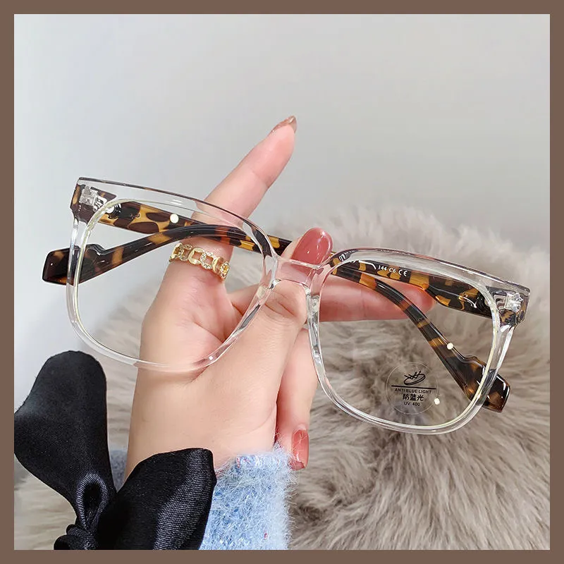 Designers Glasses Radiation Protection High Quality Male And Female Polarized Large Frame Square Outdoor Fashion Glasses Fashion E319r