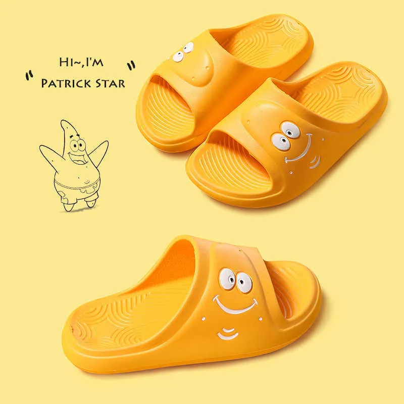 Barn sommar sandaler tofflor för barn pojkar flickor inomhus hem gullig tecknad Eva mjuk tjocka sula bärbara bilder skor antiskid 210713
