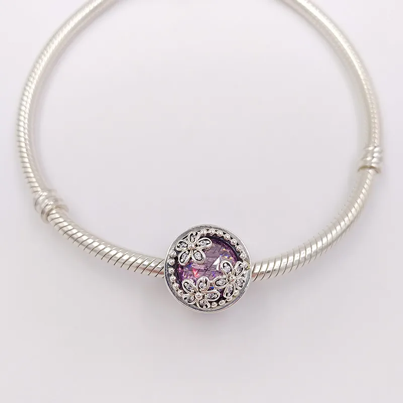 breloques pour kit de fabrication de bijoux Daisy pandora 925 bracelets en cristal en argent sterling femme fille femmes bracelet chaîne perle pendentif collier cadeaux d'anniversaire Z