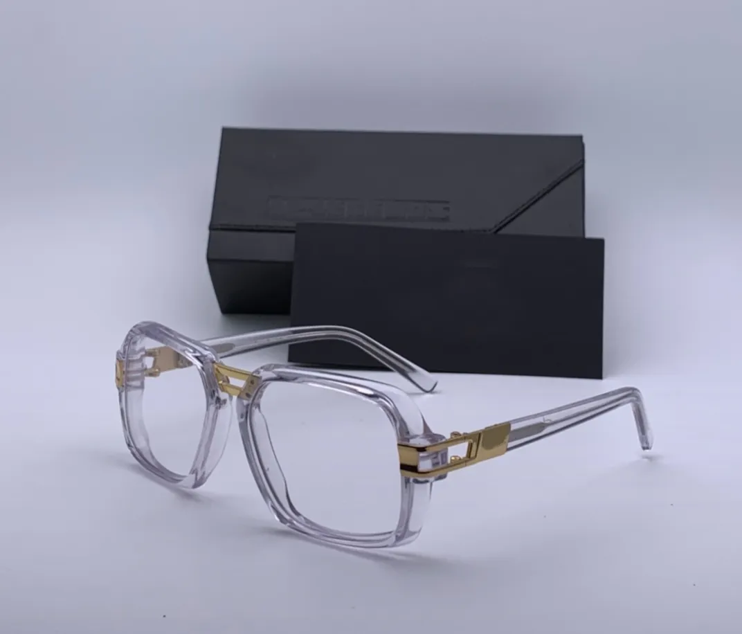 Legends 6004 Eyeglasses Frame Glasses Vintage Black Gold Pilot Square Frame Eyewear Men Fashion Sunglasses Frames with Box286d