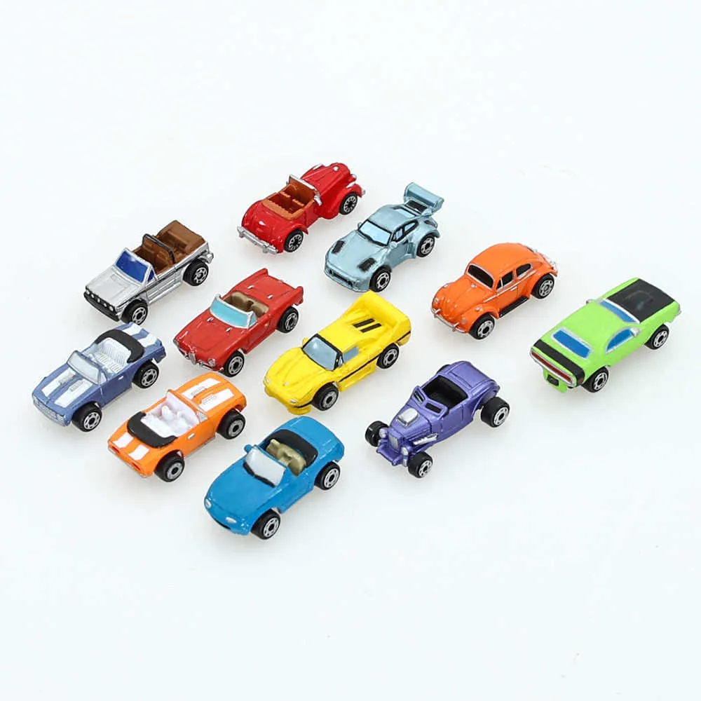 N Scale Cars 1:150 Modèle de voiture moulé sous pression Véhicules miniatures Jouets pour enfants ou cadeaux de collection Table de sable Kits de construction Disposition Q0624