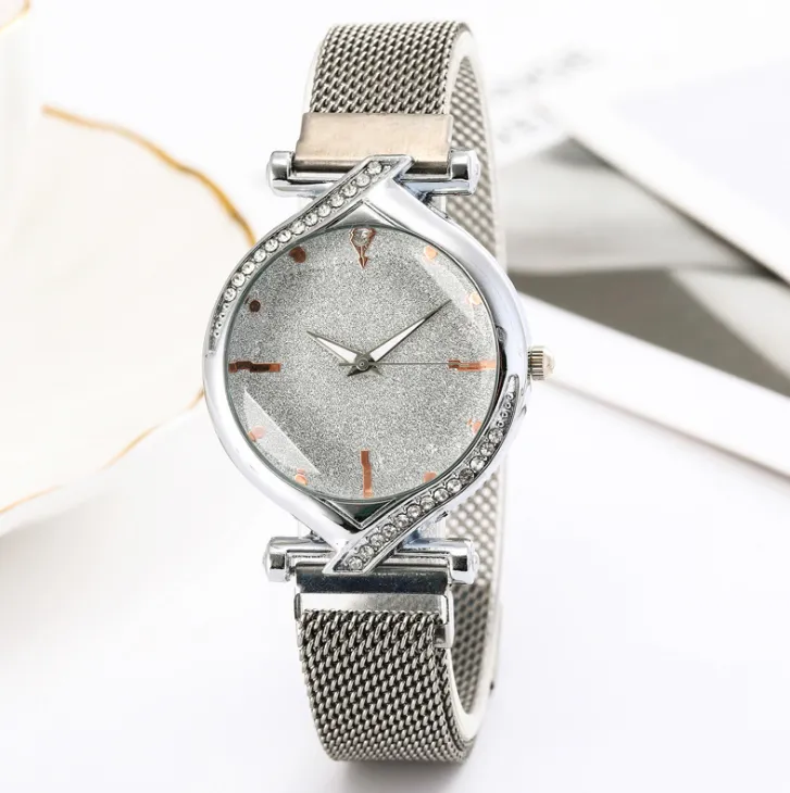 Estrela dial simples temperamento diamante relógio feminino fivela magnética confortável malha cinto relógios femininos design de moda quartzo wris280o