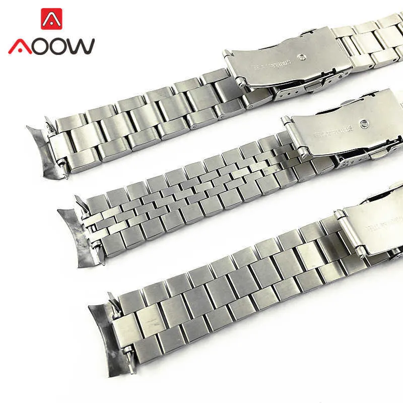 Stainless Steel Band Strap 20mm 22mm Seamless Folding Buckle Diving Men Sport Replacement Bracelet Watch Accessories for Seiko H09236l