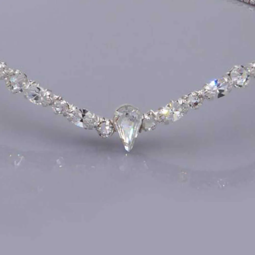 Stonefans Mode Luxus Kristall Braut Stirn Kette Schmuck Haar für Frauen Indische Hochzeit Kopfschmuck Mädchen Stern Dekoration Geschenk 210707