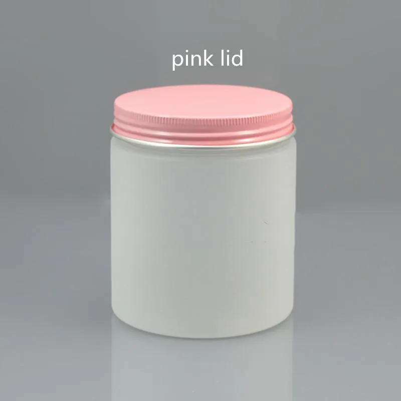 Vorratsflaschen Gläser 200/250g Cremedose mit Alumina-Deckel PET Frosted Bottle Mask Can Cosmectic Container Leere Lebensmittelverpackung261Y