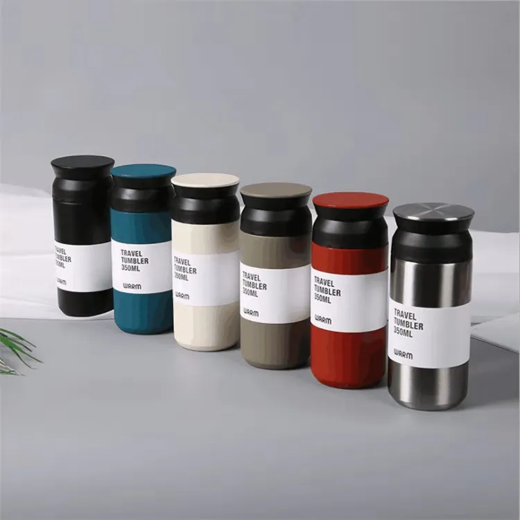 Creative coffee cup 304 stainless steel insulated water Tumblers car mounted insulated business straight cup