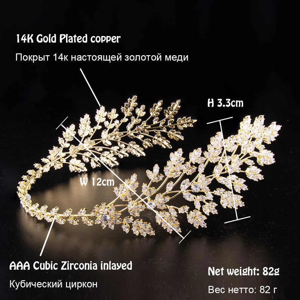 Europejski styl Kobiety Cyrkonia Iwayed Full Crystal Headband Panna Młoda Headpiece Damska Korona Tiaras Na Wedding Birthday Party X0625