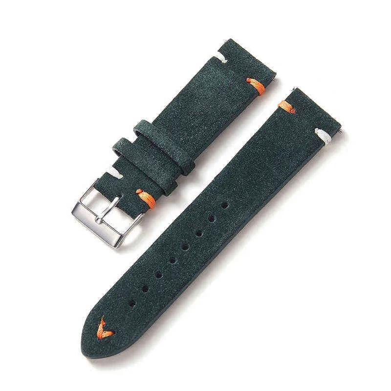 Hochwertiges Wildleder -Leder -Uhren -Gurte 20mm 22 mm für Samsung Galaxy Watch 4 40 mm 44 mm 4 Klassiker 42 mm 46 mm aktiv 2 Band H11238202868