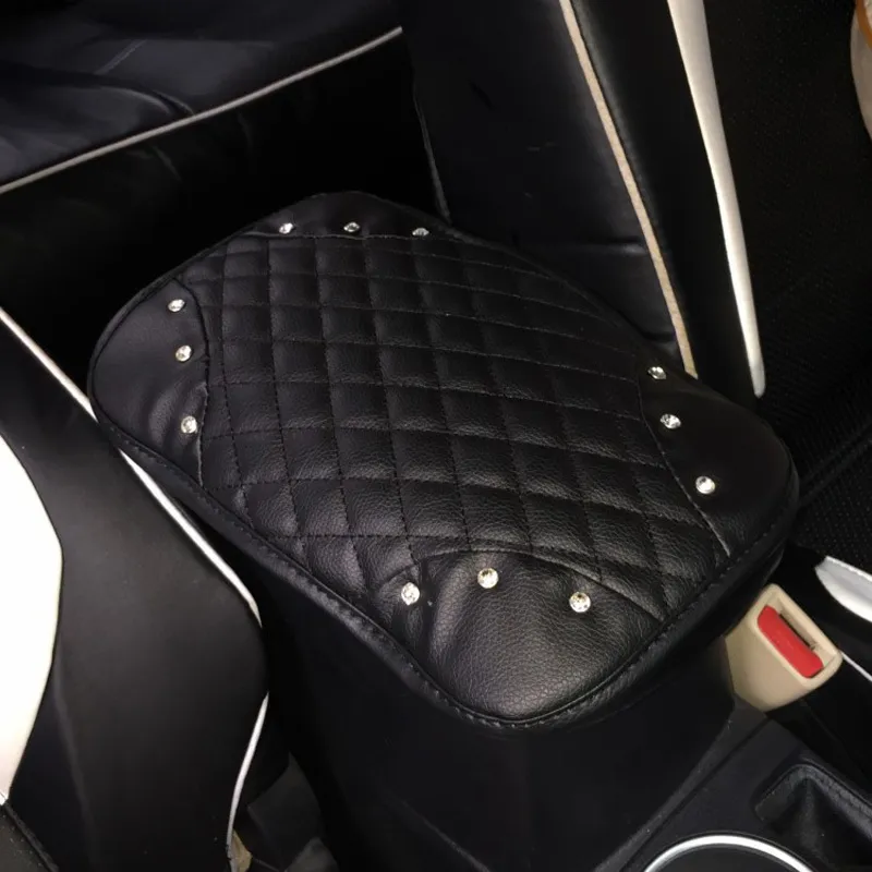 Crown-with-Crystal-Rhinestone-Car-Armrests-Cover-Pad-PU-Leather-Vehicle-Center-Console-Arm-Rest-Box-8