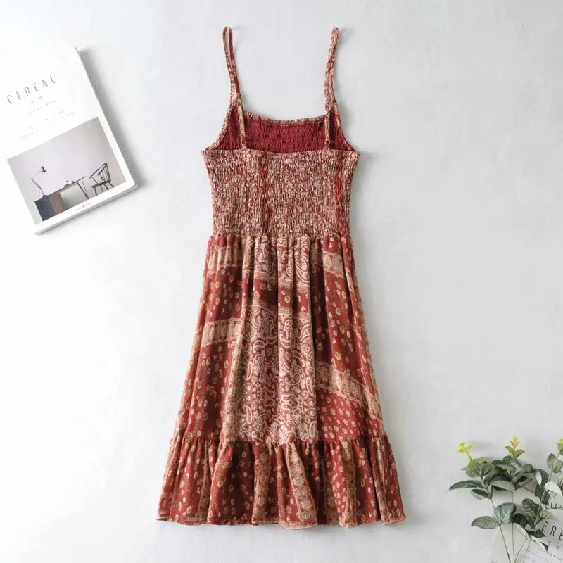 Casual Woman Stretchy Spaghetti Strap Chiffon Short Dress Summer Sexy Ladies Backless Beach es Female Chic 210515