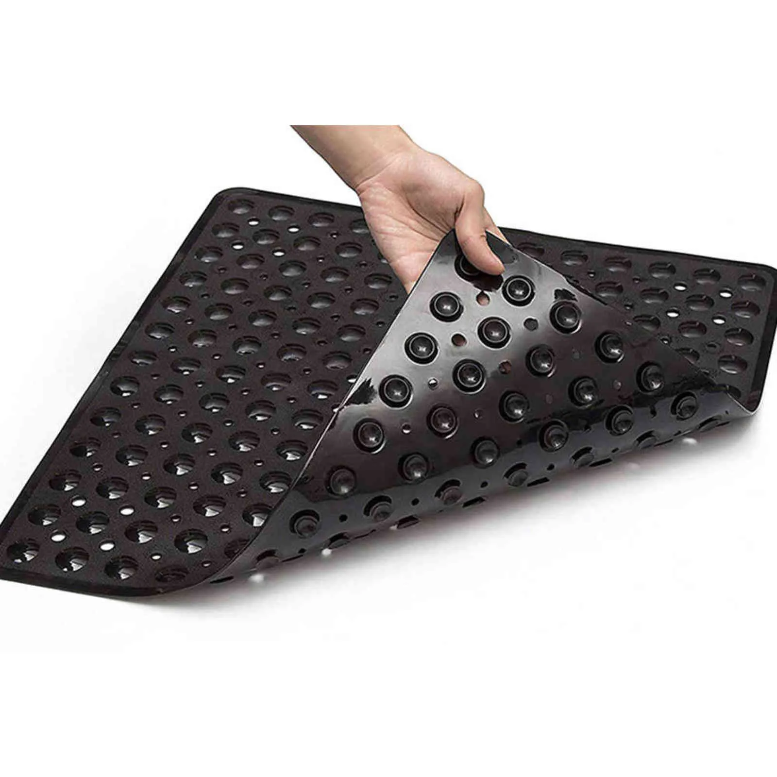 Bath Mat Massage PVC Bathroom Rugs Safety Shower Anti Slip Foot Pad Bathtub Mats with Suction Cups Floor Mat 211109