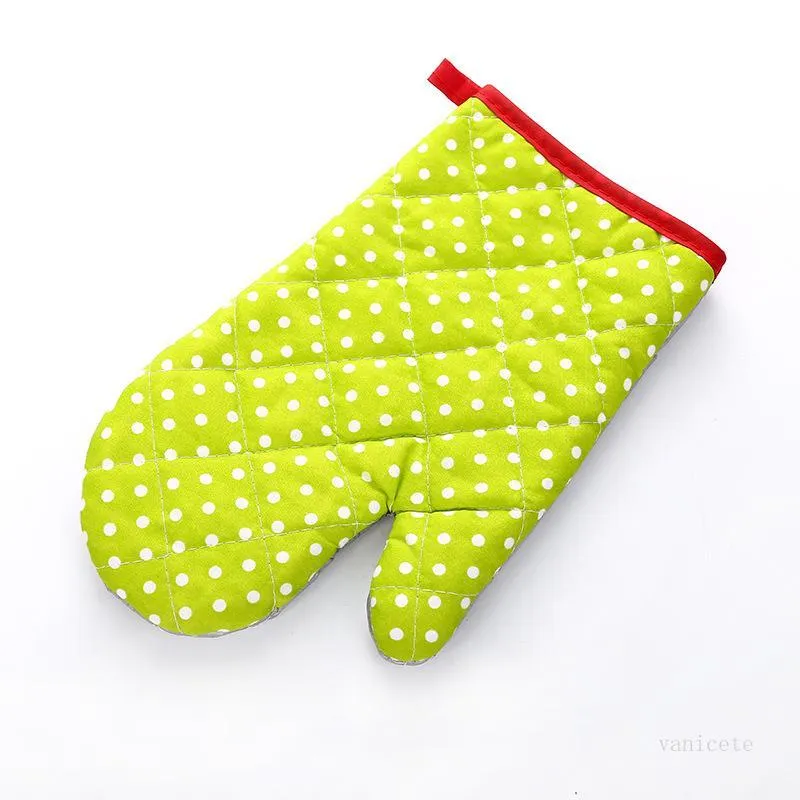 Oven Mitts Baking Durable Microwave Proof Resistant Colorful Heat Insulation Bakeware Gloves Kitchen tool T2I51775