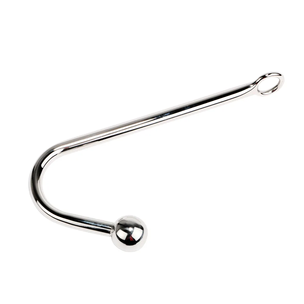 yutong IKOKY Stainless Steel Anal Hook Prostate Massage Gay Butt Plug with Ball Dilator Toys for Men and Women Metal4900777