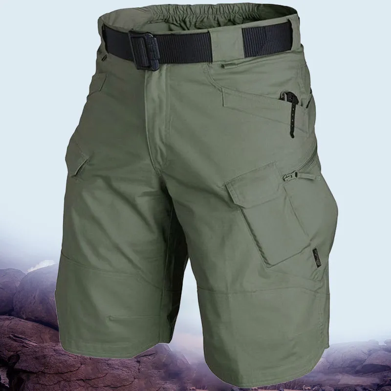 Big Size 5XL Classic Tactical Shorts Männer im Freien wasserdichte Militär Tarn Tarn Multipocket Shorts Herren Swat Cargo Shorts 210322