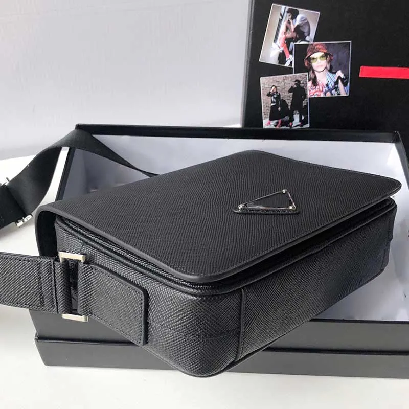 Mens Leather Messenger Bag en Box Top Quality schoudertassen Designer Universal Classic Fashion Casual Business Clutch Purse346F