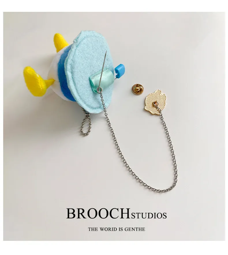 Broches mignonnes avec Panda sur l'épaule, épingles de dessin animé, broche de dinosaure, broche de canard