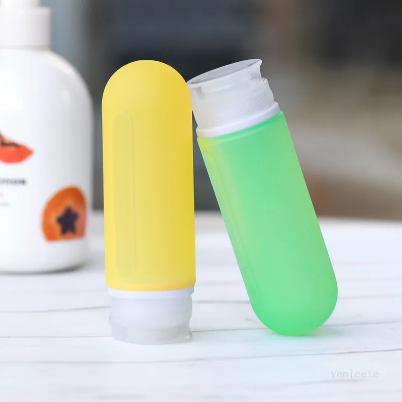 69ml Silicone Travel Bottles Picnic Flask Translucent Colours Lotion Cosmetics Portable Shampoo bottle can take it on plane T2I51758