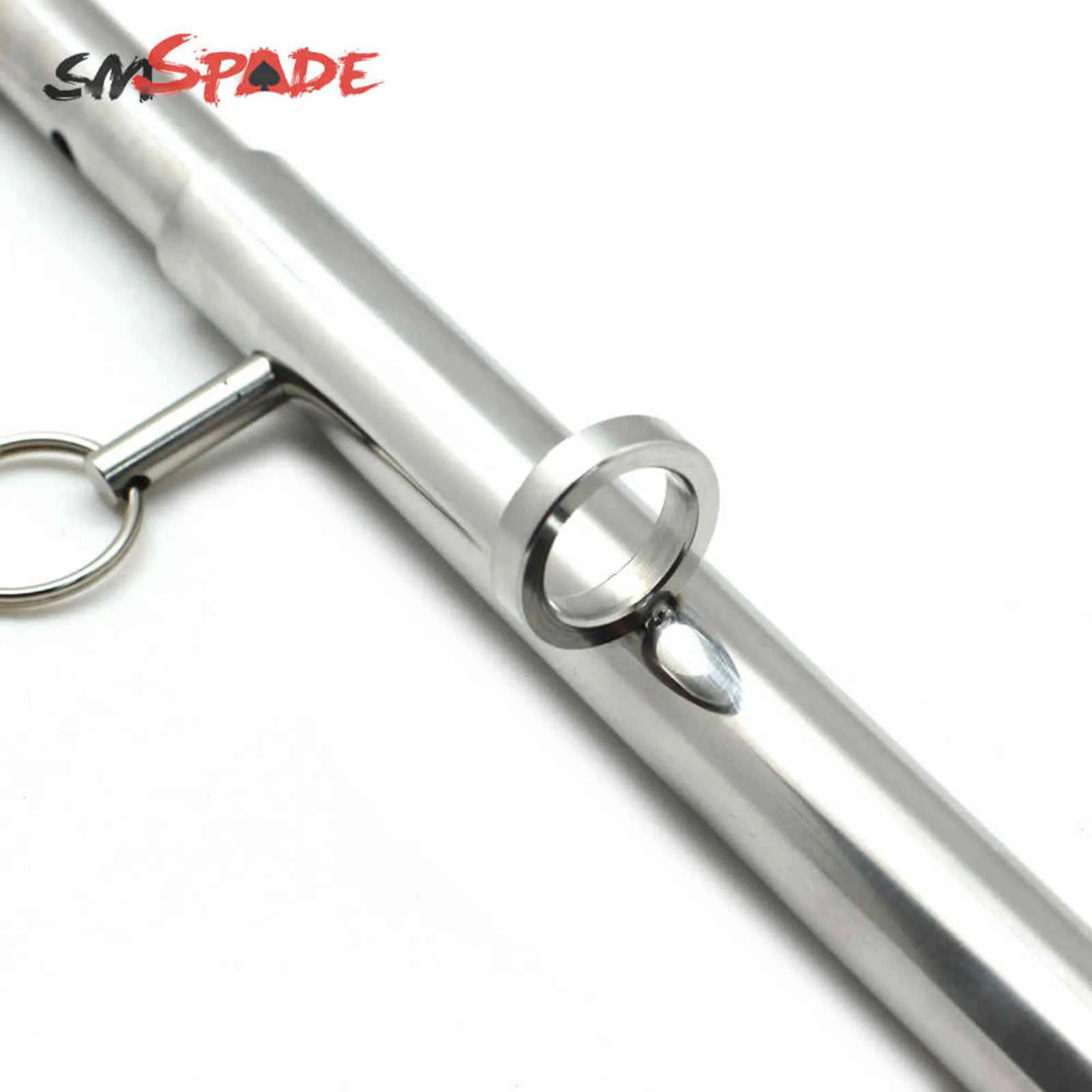 SM bondage SMSPADE con 4 anelli bondage regolabile espandibile in acciaio inossidabile argento set di barre di divaricamento coppie giocattoli adulti del sesso prodotti 1126