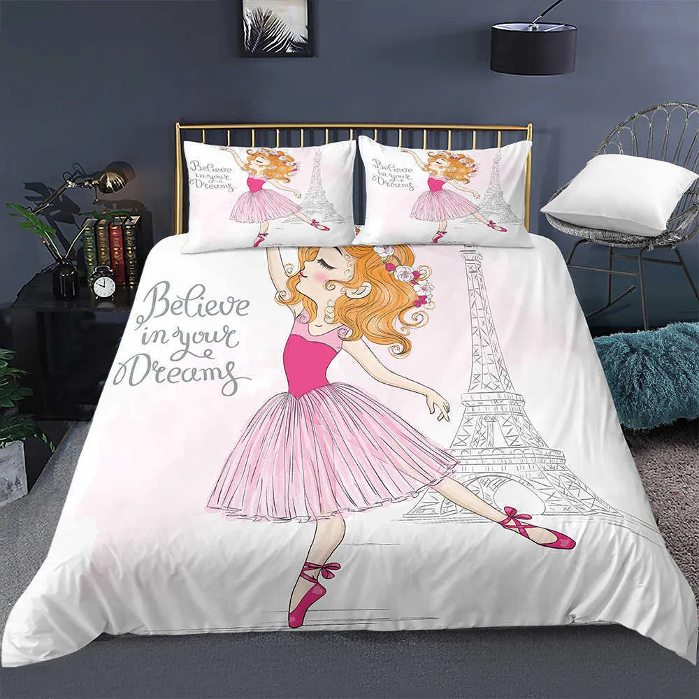 Conjunto de cama dos desenhos animados para o bebê crianças berço capa edredão fronha edredones nios meninas princesa cobertor colcha 210716212k