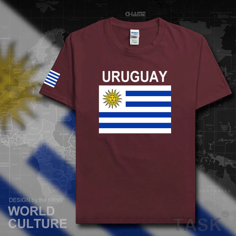 Uruguay men t shirts jerseys nation team tshirt 100% cotton t-shirt gyms clothing gyms tees country sporting URY Uruguayan X0621