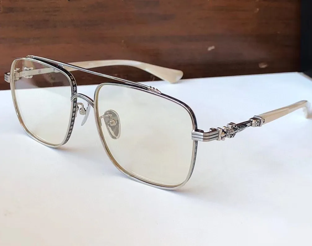 Occhiali da vista di marca Occhiali da vista Telaio Uomo Donna Occhiali miopia Occhiali da vista con montatura quadrata in titanio Montature occhiali in metallo di moda con287A